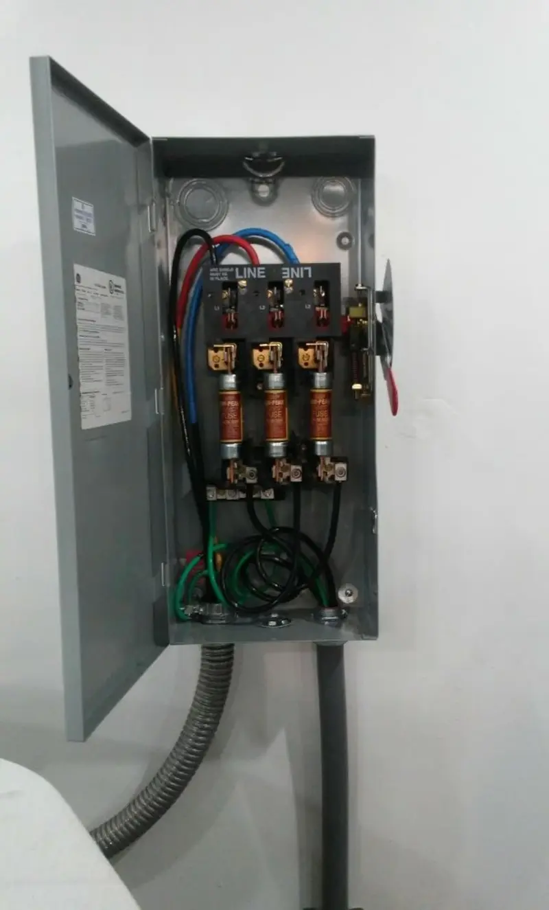 Three-phase disconnect switch installed for Electrical Wiring & Rewiring in Christiansburg